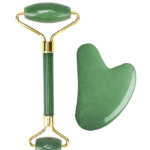 Jade Facial Massage Roller With Gua Sha Stone